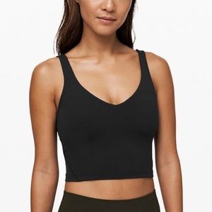 Returned. Cropped Lululemon Align tank black sz 2